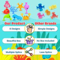 Juguete Educativo Para Baño De Bebé Delfín De Plástico ABS Juguete Flotante Interactivo Para Niños De 0 a 12 Años Juguete De Piscina Con Ventosa Animal Marino - details 2