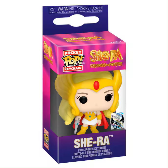 Llavero Pocket POP She-Ra Princesa del Poder She-RaFigura  Coleccionable - Idea de Regalo- Mercancia Oficial - Juguetes para Niños y Adultos - Movies Fans - Muñeco para Coleccionistas y Exposición - 1