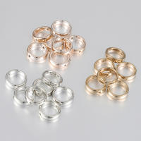 50pcs Cuentas De Espacio Redondo CCB Con Dos Agujeros Para Collar Y Pulsera DIY Accesorios De Joyería Herramientas De Bricolaje - details 4