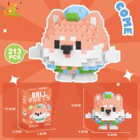 Mini Bloques De Construcción Micro Animales HUIQIBAO 3D Diamante Modelo BEE Gato Panda Para Niños Juguetes De Ciudad DIY - details 32