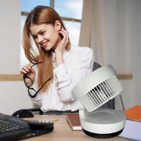Ventilador con flujo de aire en 3D concéntrico y máximo caudal. XSQUO Useful Tech Tres niveles de potencia, temporizador de uso y control remoto.Smart Confort Power Fan - details 1
