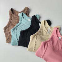 Top De Yoga Para Mujer Racerback Unipiece Secado Rápido Deporte Fitness Ropa Deportiva Sin Mangas Para Correr Y Uso Externo - details 10