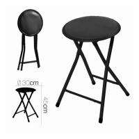ARISE SHOP-Taburete plegable acolchado,Silla plegable portátil y ligera para Cocina, Comedor, Salón, Dormitorio,Color negro,30 x 30 x H 45 cm - details 1