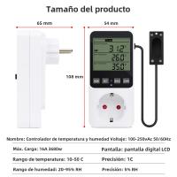 Enchufe Con Control De Humedad Y Temperatura LCD Display Thermostat Switch Sensor De Temperatura Y Control De Humedad Para El Hogar - details 9