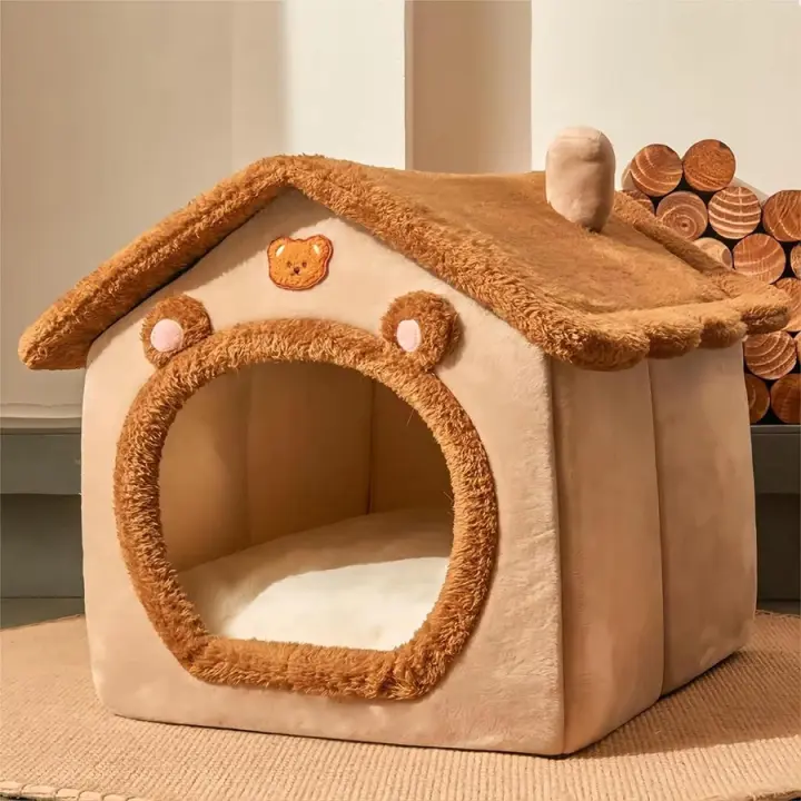 Casa plegable para mascotas, Casa extraible y lavable para Gatos, Cueva para Perros Pequeños, sofá para mascotas, Cama Extra para Perros Pequeños y medianos - 1