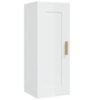 vidaXL Armario de pared madera de ingeniería 35x34x90 cm Blanco, Negro, Roble Sonoma Mueble Almacenaje Estantería para Oficina, Estudio, Dormitorio Estantería/Librería/ mueble de Almacenamiento - details 0