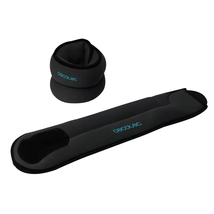 Set 2 pesas para tobillo y muñecas ajustables con velcro. Peso de cada una 1 kg. Rellenas de arena. - 1