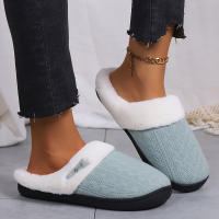 Zapatillas Casuales De Pelo Fluffy Para Mujer Invierno Plush Interior Zapatos De Mujer 2025 Plataforma Calientes Tallas Grandes Pareja Planas - details 9