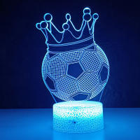Lámpara De Mesa De Fútbol Con Ilusión 3D Luz Nocturna 16 Colores Sensor Táctil Control Remoto Para Decoración De Habitación Infantil - details 2