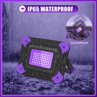 1/2PCS Lámpara De Infrarrojo LED Recargable Para Fiesta Disco Escenario Exterior IP66 Luz Negro UV Para Navidad - details 5