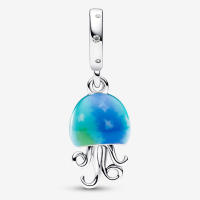 Pandora Charm de Colgante en Plata de Lei Medusas que Cambian de color 792704C01,Incluye Caja Original - details 0
