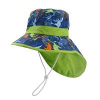 Nueva Gorra De Pescador Panama Para Bebés Con Protección Solar Y Estilo De Playa Ajustable Para Niños Y Niñas Cartoon Cuidado Del Ambiente Material De Algodón Sombrilla Ancha Para Exteriores - details 5