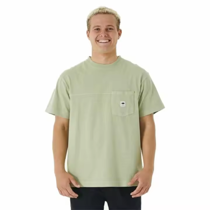Camiseta Rip Curl Quality Surf Products Verde Hombre - 1