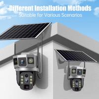 Cámara Solar 4G Con 3 Lentes 12MP Batería Integrada Visión Nocturna 6K Resistente Al Agua Para Seguridad Doméstica Exterior Con Almacenamiento Interno De 128G - details 7