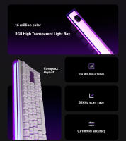 Teclado Mecánico Madlions Nano68 Esports Con Eje Magnético Y Swap Caliente Full Key Teclado De Oficina Y Juego Con Ajuste De Cero Zona Muerta Y Respuesta Instantánea - details 1