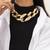 Collar Gordo De Materiales CCB Para Mujer Estilo Hiphop Cadena Gruesa Joyería Egirl Collar Exagerado En El Cuello 2023 - details 11