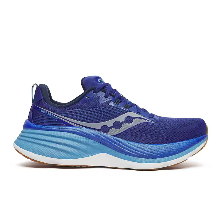 Zapatillas De Running Saucony Hurricane 24 Hombre Azul Marino - 1