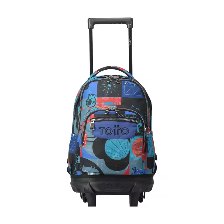 Totto Mochila escolar ruedas Resma Material: Poliéster 29.5 x 42 x 16 cm - 1