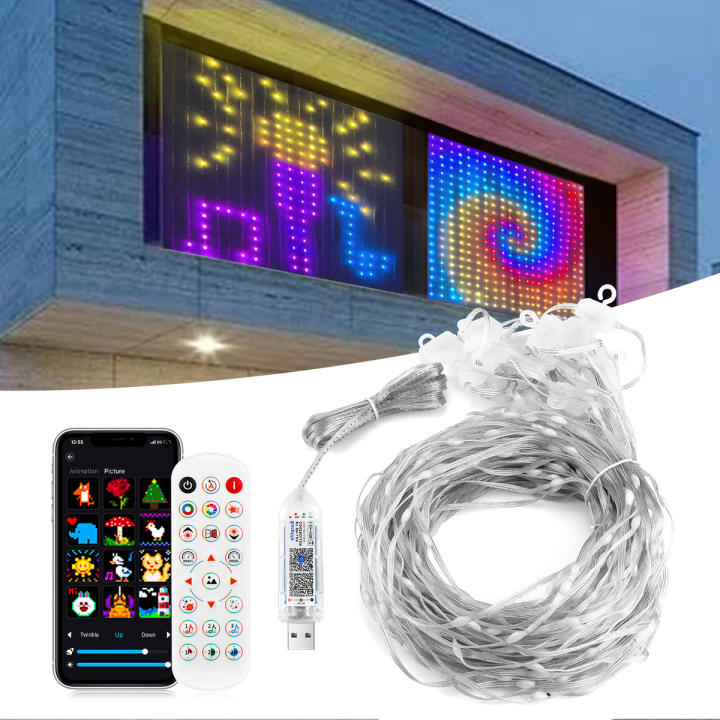 Joycome Luces Ventana Navidad 3 Piezas 55 LED Luce Árbol De Navidad A Pilas, Colgando Luces Árbol Navideña Con Temporizador, Impermeable Luce Navideñas Para Ventana Interior Exterior - Multicolor