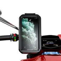 Estuche Impermeable Para Móvil Soporte De Bicicleta Y Motocicleta Para Teléfonos Móviles De 4.7-6.8 Pulgadas Instalación En Manillar Antichoque Y Anti Caída - details 6