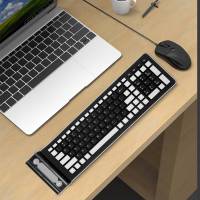 Mini teclado inalámbrico de silicona suave, portátil, Flexible, enrollable, resistente al agua, lavable, con receptor USB para PC, tableta y portátil - details 2