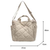 Bolso Grande Para Mamá De Algodón Con Gran Capacidad Para Bebé Diaper Bolsa De Compras Materna Estilo Messenger Cierre De Cremallera - details 0