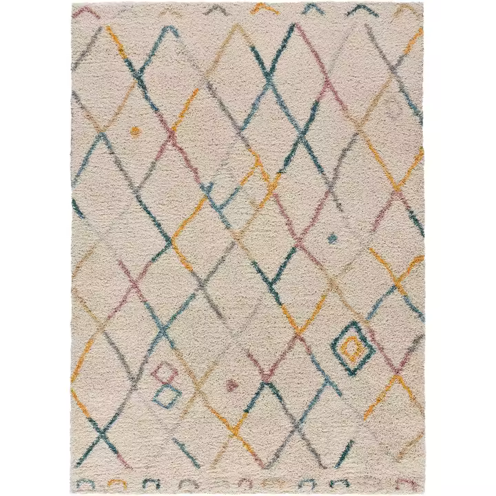ATTICGO Alfombra de Interior Estilo Geométrico en Multicolor - Kalyna 8666 | 160X230, 80X150, 133X190 cm - 1
