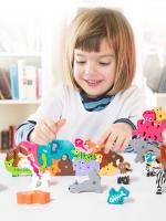Rompecabezas De Madera 3D Para Niños Juguete Educativo Montessori Tema Animal Puzzle De Cartón Para El Aprendizaje Temprano De Los Niños - details 0