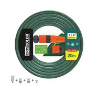 ARISE - Manguera de Jardín Reforzada 1/2" (12 mm) – 10 m / 15 m / 20 m – Set Completo con Boquilla de Riego y Conectores – 3 Capas Antitorsión – Alta Resistencia hasta 20 bar – Ideal para Riego de Plantas, Césped y Limpieza Exterior - details 0