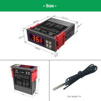 Controlador De Temperatura Digital LED STC1000 Con Sensor NTC Regulador Térmico De Relé Para Calentador Congelador Nevera Envasado Individualmente - details 7