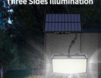 Lámpara Solar LED 468 LEDs Exterior Impermeable Con Sensor De Movimiento Iluminación De 3 Lados Para Garage Jardín Foco De Iluminación Solar - details 2