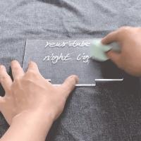 Lámpara De Escritorio Blanca Rewritable Con Tablero De Mensajes Luz Nocturna Para Habitación De Niñas Decoración De Pared Regalo Luz Suave Para Dormir - details 0
