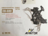 ZOOM Freno De Disco De Aleación De Aluminio Para Bicicleta MTB Mecánico Calipero Doble Freno De Carretera Ciclismo - details 0