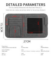 Nueva Organizador De Gafas De Sol Para Coche En Cuero Sintético Multifuncional Almacenamiento De Visera Pochette Porta Tarjetas - details 9