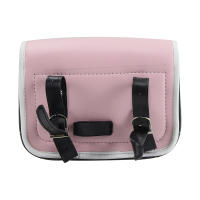 Bolsa Trasera De Motocicleta En Cuero Rosa Retro Impermeable Accesorio Universal Para Mopeds Moto Acessorios - details 3
