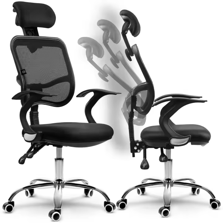 Silla de oficina de micromalla Sofotel Ryga negra - 1