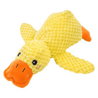 Juguete De Peluche Para Perros Calmante Con Pato De Terciopelo Masticable Y Resistente Al Masticar Para Pequeños Y Grandes Perros Suministros Para Mascotas - details 13