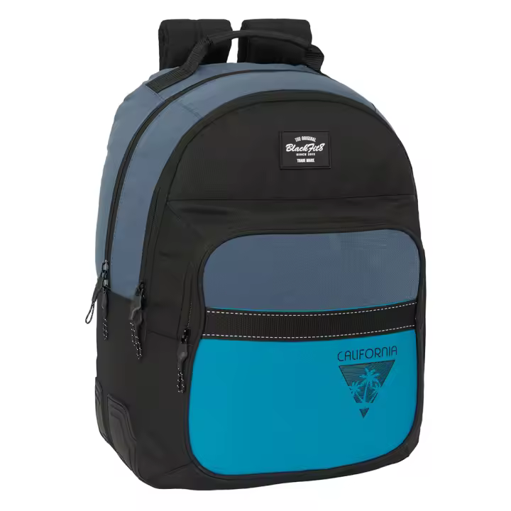 MOCHILA DOBLE ADAPT.CARRO RECICLADO BLACKFIT8 "CALIFORNIA" - 1