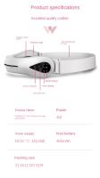 Máquina de belleza facial para doble mentón,Masajeador facial eléctrico recargable V, dispositivo facial eléctrico mejora la elasticidad de la piel,línea V elevación cara, cara papada, máquina más delgada, microcorriente - details 2