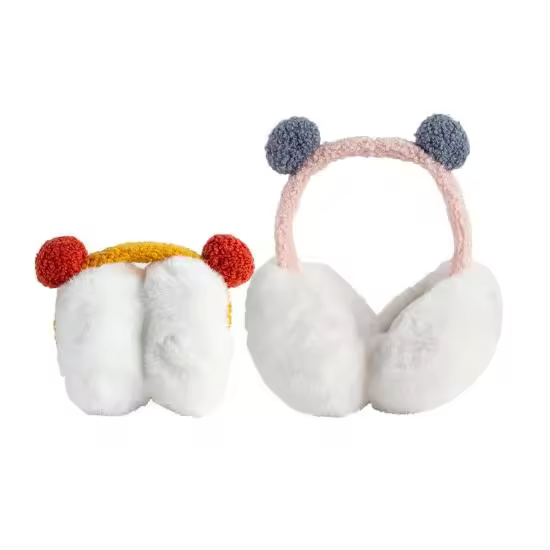 Pcs Orejeras Plegables Orejeras de Felpa Para Mujer cálidas y acogedoras orejeras de invierno Plegable Tamaño Ajustable orejeras - 1