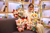 Muñeco De Peluche De 25cm Squirrel Shiba Inu Perro Corgi Cojín Suave Para Niños Regalo De Navidad Kawaii Valentin - details 19