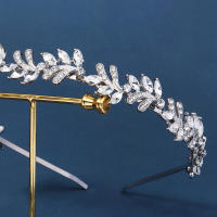 Diadema De Novia Con Rhinestone Plateado Y Cristales Para Bodas Y Fiestas Adorno De Cabeza Para Mujeres Adultos - details 8