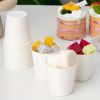 Cucharas De Papel Desechables Pequeñas 150/100/50PCS Blanco Para Café Bebidas Caramelo Hotel Fiesta Supermercado Oficina Tamaño 5X5X3.5CM - details 2