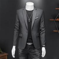 Chaleco De Novio Casual Para Hombre Marca Alta Color Sólido Diseño De Negocios Blazer De Boda Top De Traje Chaqueta De Moda - details 13