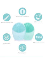 Limpieza Facial Eléctrica Con Masajeador De Silicona Herramienta De Cuidado De Piel Máquina De Belleza Vibration Limpieza De Poros Con Batería Propia - details 2