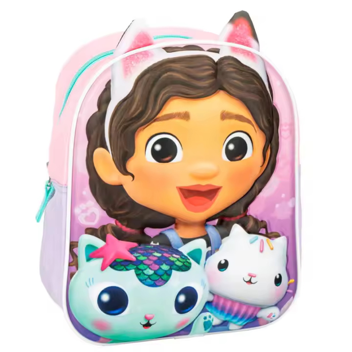 Mochila 3D La Casa de Muñecas de Gabby 27cm Producto Oficial Especial Regalos Para Todos - 1