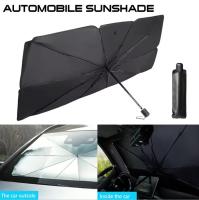 J.S ONDO   Parasol Coche Delantero, Parasol Plegable Coche con Anti UV Rayos,Sombrilla Paraguas del Coche para Lunas Delanteras, Parasol para Parabrisas de los Coche para Mayoría de Coches, SUV, Camiones 140X79CM - details 2