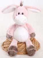Juguete De Peluche Suave 32cm Burro Para Niños Y Niñas Decoración De Animal De Peluche Para Abrazar Y Jugar Fabricado Con Poliéster - details 1