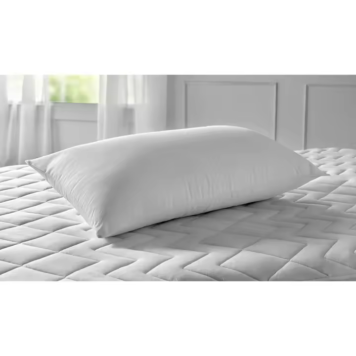 ARISE SHOP-Almohada de Fibra Antiácaros - Hipoalergénica, Transpirable, Firmeza Baja, Para Dormir Boca Abajo y Boca Arriba - 1