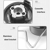 Adaptador De Butano Al Aire Libre Con Soporte Conversor De Gas Adaptador De Válvula De Salida Nozzle Para Estufa De Camping Material De Aleación De Aluminio - details 10